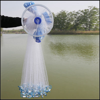 Finefish Aluminum ring USA cast nets 2.4m -4.8m easy throw fly fishing net tool small mesh outdoor hand throw catch fish network