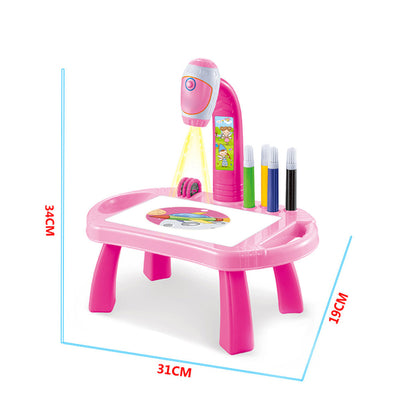 Kids Drawing Toys Electric Projector Lamp Coloring and Painting Multi-functional Projection Drawing Machine Educational Toys