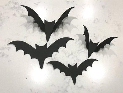 100pcs Halloween Bats, Wall Bats, Card stock Bats, Cut-outs, Halloween Wall Decorations, Paper Bats, Party Decor, Halloween Decor