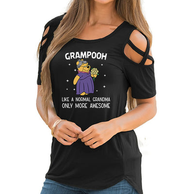 GRAMPOOH - CASUAL COTTON TSHIRT WONDER O-NECK WOMAN