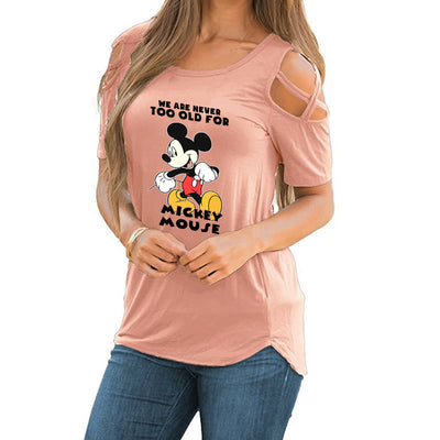 NEVER TOO OLD Casual Cotton Tshirt  Wonder O-Neck Woman