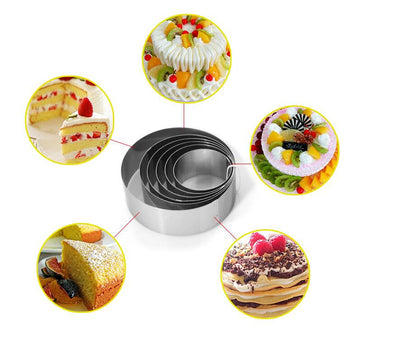 Retractable Circle Mousse Ring Mould Baking