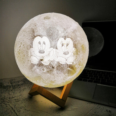 Moon Light Touch Switch/Remote control Novelty Light LED Personalized Romantic Lunar Moon Lamp