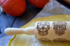 Sugar Skull Gift Halloween Decor Idea Rolling Pin Cookie Stamp Baking Supply Girlfriend Gift Idea Thanksgiving Wooden Roller Engraved