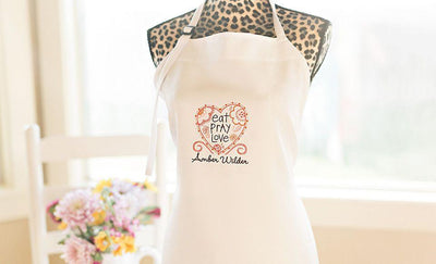 Personalized Embroidered Aprons