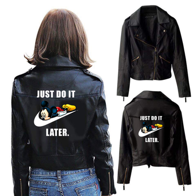 Just do it - Streetwear Leather Jacket Women