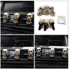 Creative Bone Skull Diffuser Car Decor Dark Magic Perfume Fragrance Clip Auto Vent Air Freshener Scent Parfum Not See Say Listen