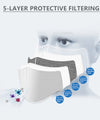 10pcs/Lot PM2.5 Filter Paper Anti Saliva Mouth Mask Anti Dust Mask Filter Paper Health Care