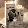 " To my Darling" New Beauty & The Beast Couple Limited Edition Candle Holder