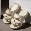 Skull Design Men Slippers Summer Outdoor Fun Novelty Slide Thick Sole Platform Beach Non-slip Women Sandal