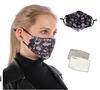 Reusable Protective PM2.5 Filter mouth Mask anti dust Face mask Windproof 1mask + 2pcs filter,