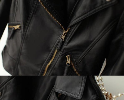 Just a woman - Streetwear Leather Jacket Women
