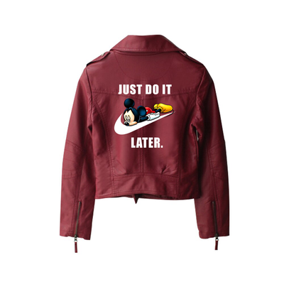 Just do it - Streetwear Leather Jacket Women