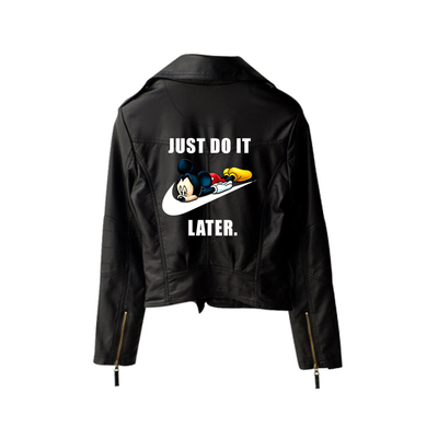 Just do it - Streetwear Leather Jacket Women