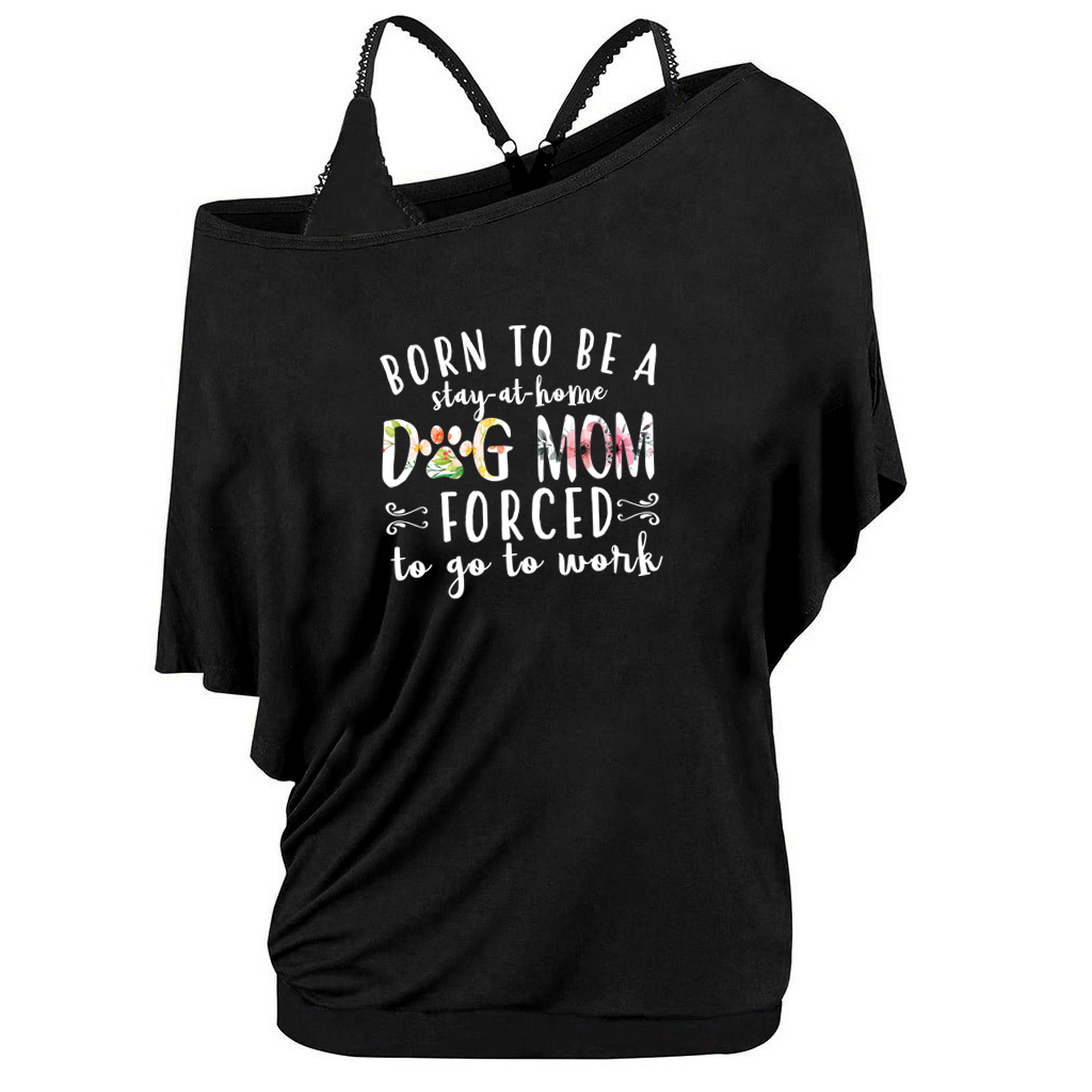 Born to be a dog mom - Two-piece round neck Short Sleeve T Shirt
