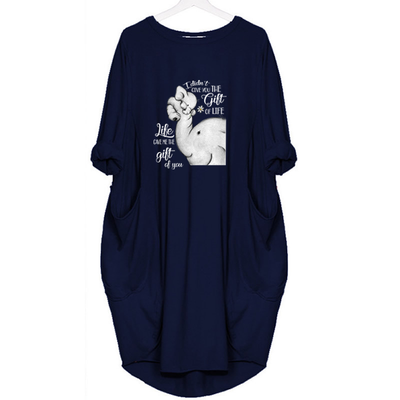 GIFT OF LIFE - DRESS WOMEN POCKET WOMEN PUNK COTTON OFF SHOULDER TOPS