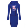 Tell me it's just a dog - Hoodie Sweatershirt Dress Long Sleeve O-Neck Casual