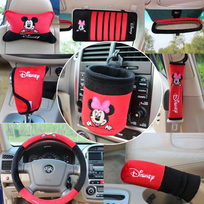 Pattern car accessories decoration set handbrake cover safety belt