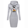 Never too old - Hoodie Sweatershirt Dress Long Sleeve O-Neck Casual