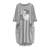 GIFT OF LIFE - DRESS WOMEN POCKET WOMEN PUNK COTTON OFF SHOULDER TOPS