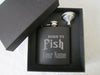 Laser Engraved 6 oz. Stainless Steel Flask Fishing