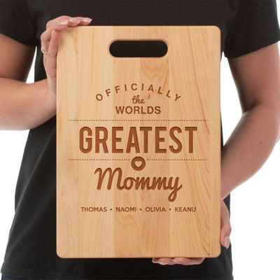 Mothers Gift  Recipe for a Special Mom Custom Cutting Board Gift for Mom Mommy Birthday Mother's Day Christmas Gift from kids