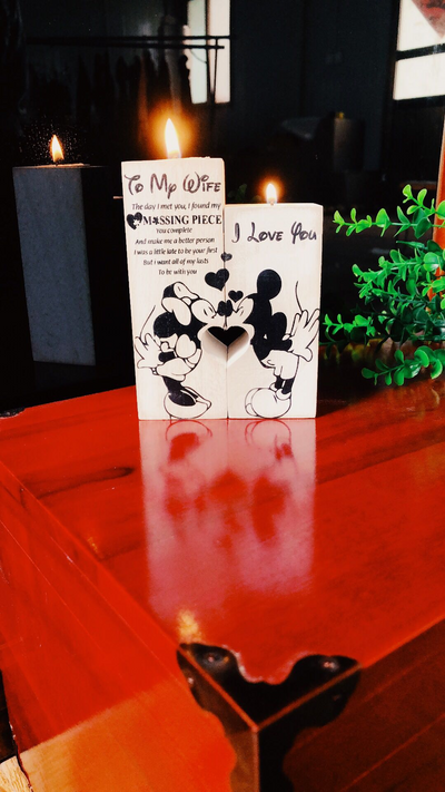 MK & MN Limited Edition Candle Holder " To my Wife"