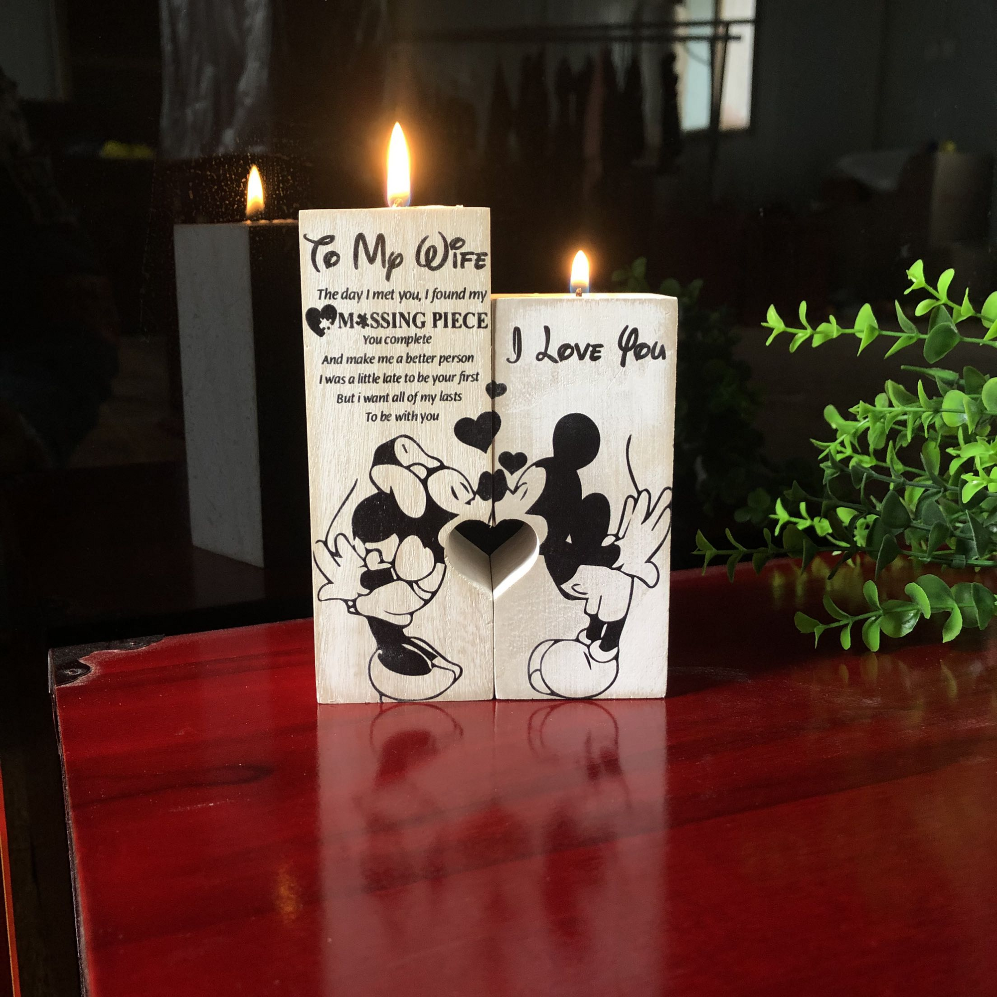 MK & MN Limited Edition Candle Holder " To my Wife"