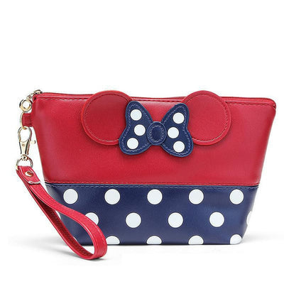 Makeup Bags Women Cosmetic Bag With Bow Mickey Pattern  Cosmetics Pouchs For Travel Make Up Bag Travelling Bag