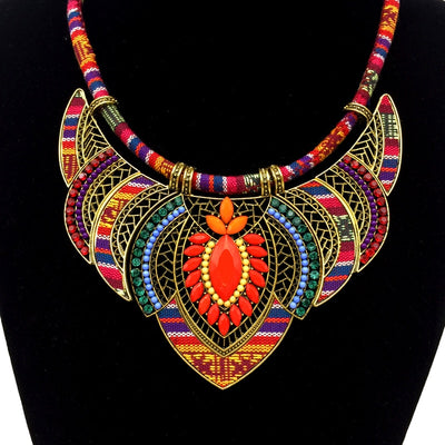 bohemian vintage choker pendants&necklaces big for women