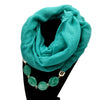boho bohemian scarf necklace  jewelry wrap bandana feather maxi for women