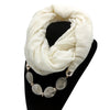 boho bohemian scarf necklace  jewelry wrap bandana feather maxi for women