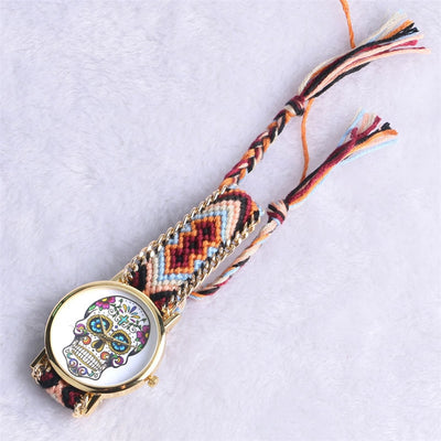 Colorful Bangle Watches for Lady Cuff Bracelet Wristwatch Quartz Fashion Unique