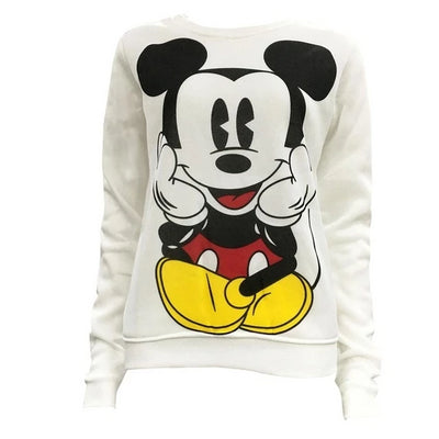 Sweatshirts Hoodies Character Casual Pullover Cute Jumpers Top Long Sleeve O-Neck Women