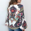 Bohemian Clothing Blouse Shirt Vintage Floral Tops for Ladies