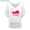 Don't Bother Me I Am Sleeping  Cotton T-shirts  Batwing Sleeve Tops For Woman