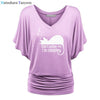 Don't Bother Me I Am Sleeping  Cotton T-shirts  Batwing Sleeve Tops For Woman