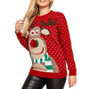 Christmas sweater Deer Warm Knitted Long Sleeve Sweater Jumper Top Blouse  Women T-shirt Christmas
