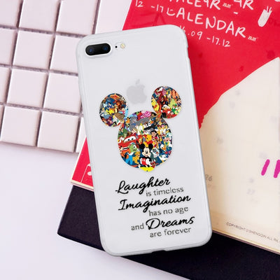 Matte Cartoon Cute luxury Back Cases Soft TPU Silicone