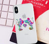 Matte Cartoon Cute luxury Back Cases Soft TPU Silicone