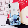 Matte Cartoon Cute luxury Back Cases Soft TPU Silicone