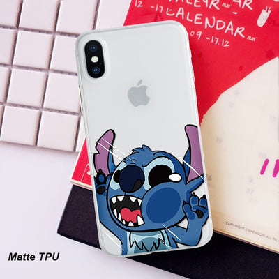 Matte Cartoon Cute luxury Back Cases Soft TPU Silicone