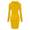 Just do it later - Hoodie Sweatershirt Dress Long Sleeve O-Neck Casual