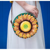 Sun flower - Shoulder Bag Leather  Casual Girls Bags