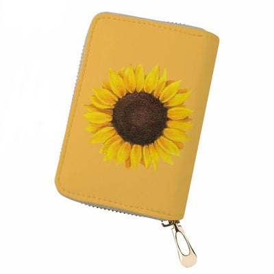 Sunflower Coin Purse  Fold Wallets Ladies Women