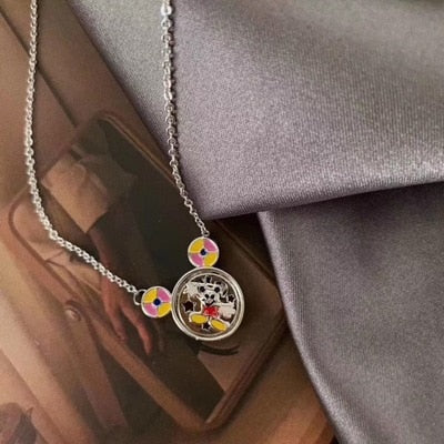 Princess lady cartoon necklace chain pendant jewelry gift lovely