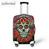 Jackherelook Cool Sugar Skull Baggage Bag Cover Dust Rain Proof Case for 18-32 Inch Luggage Bag Flower Travel Protective Trunk