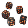 New 5pcs/Set 18mm Resin Skull Dice Statue Board Game Dice Office Desk Decor Toy Halloween Party Decoration