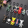 Anime Mini Bearbricklys Action Figures Baby Bear Keychain Bags Ornaments Pendant Dolls Models Gift Toys