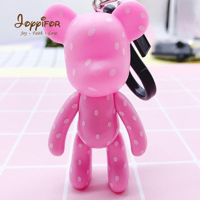 Anime Mini Bearbricklys Action Figures Baby Bear Keychain Bags Ornaments Pendant Dolls Models Gift Toys